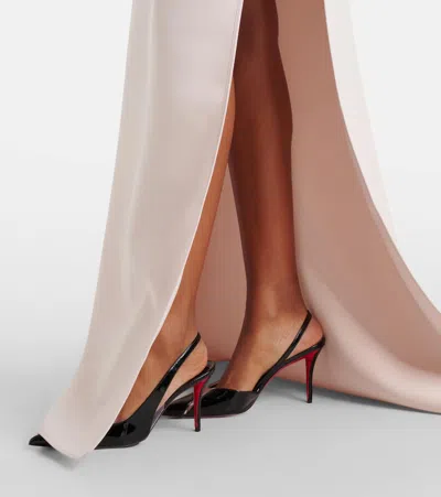 Maticevski Absolve Draped Gown In Neutral