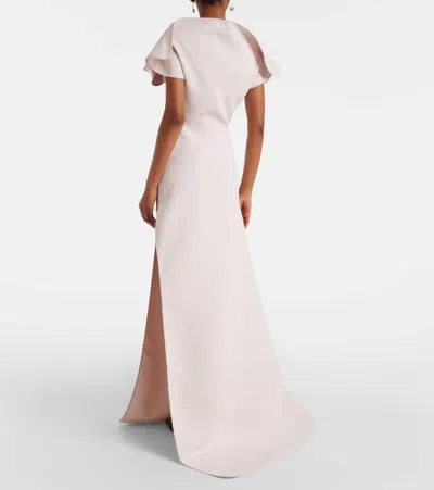 Maticevski Absolve Draped Gown In Neutral
