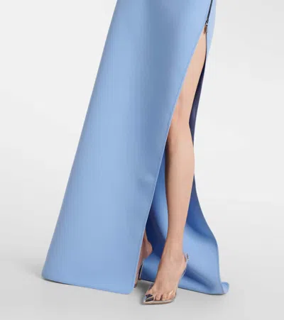 Maticevski Absolve Draped Gown In Blue