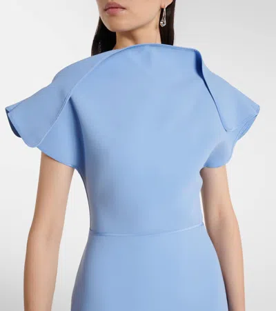 Maticevski Absolve Draped Gown In Blue