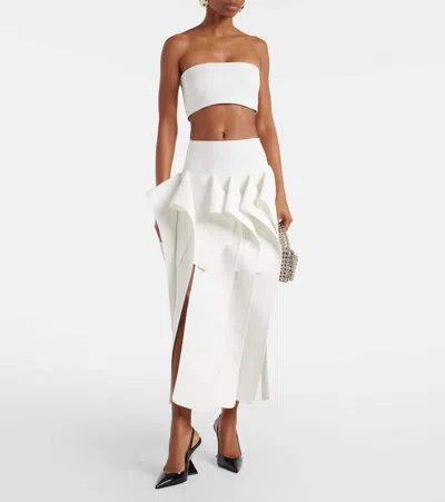 Maticevski Tile Bandeau Top In White
