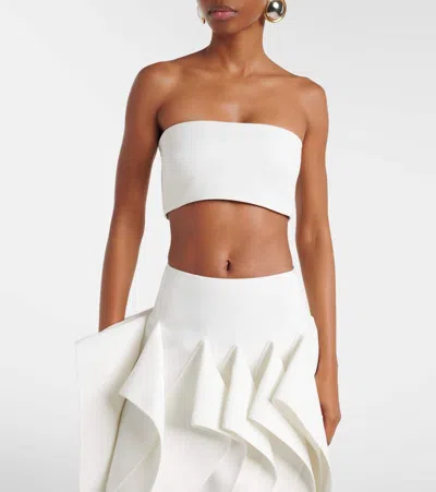 Maticevski Tile Bandeau Top In White
