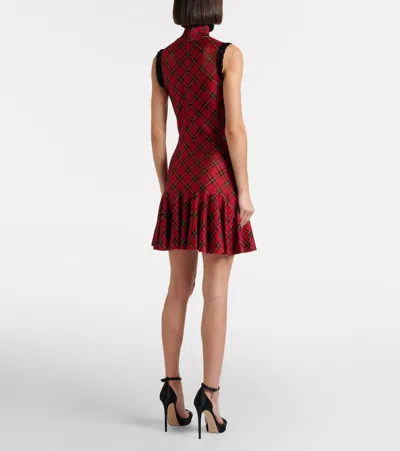 Alexander Mcqueen Plaid Minidress In Multi
