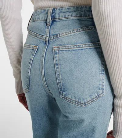 Frame Arrow High-rise Bootcut Jeans In Blue