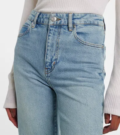 Frame Arrow High-rise Bootcut Jeans In Blue