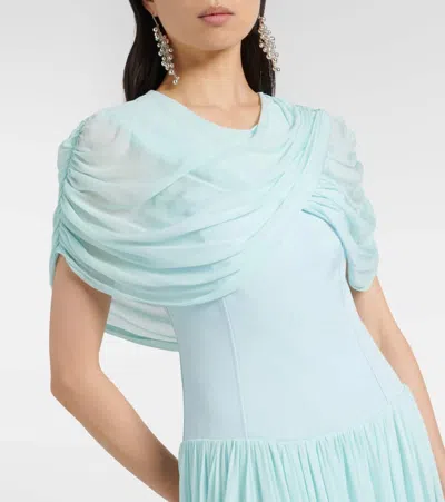 Simkhai Draped Pleated Gown In Multi