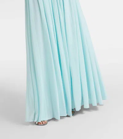 Simkhai Draped Pleated Gown In Multi