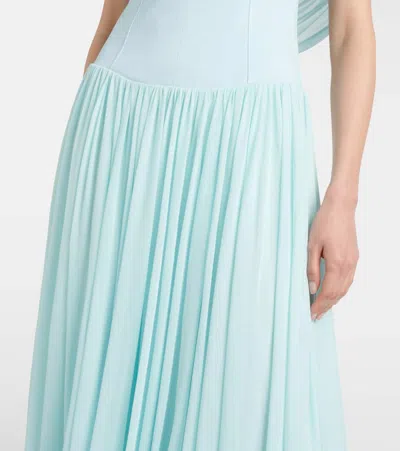 Simkhai Draped Pleated Gown In Multi