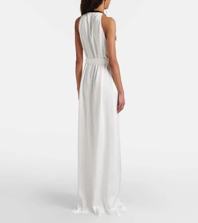 Tom Ford Crêpe Satin Maxi Dress In Multi