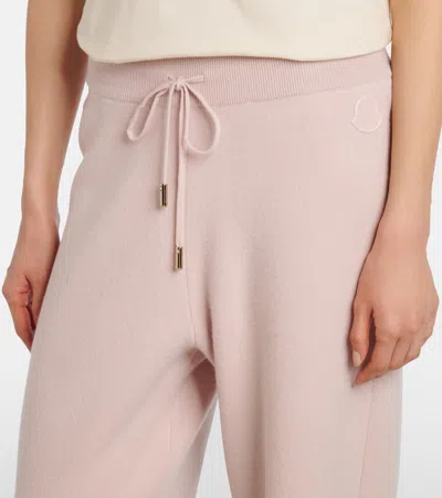 Moncler Wool And Cashmere Sweatpants In Multi