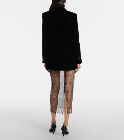 The Frankie Shop Alrose Lace Midi Skirt In Multi