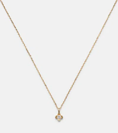 Stone And Strand Clover 14kt Gold Pendant Necklace With Diamonds In Gold