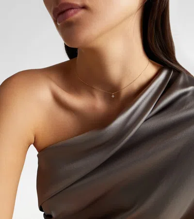 Stone And Strand Clover 14kt Gold Pendant Necklace With Diamonds In Gold