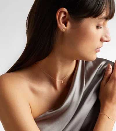 Stone And Strand Clover 14kt Gold Pendant Necklace With Diamonds In Gold