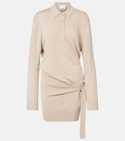 Isabel Marant Bathilde Minidress In Neutral