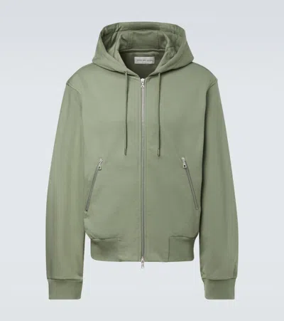 Dries Van Noten Cotton Zip-up Hoodie In Green