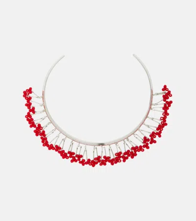 Isabel Marant Beaded Choker In Metallic