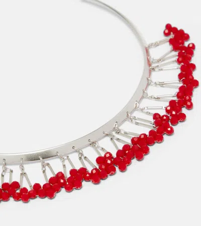 Isabel Marant Beaded Choker In Metallic