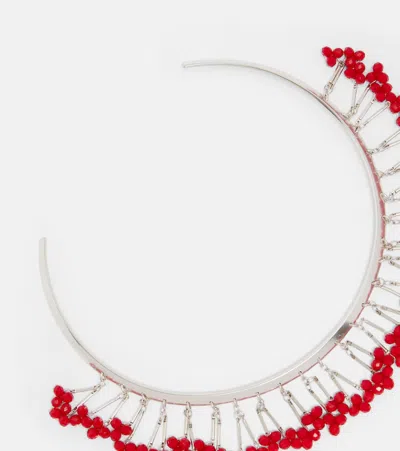 Isabel Marant Beaded Choker In Metallic