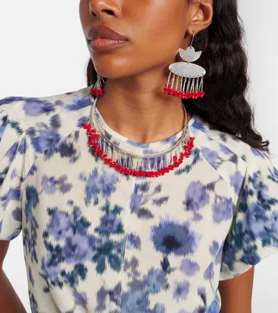 Isabel Marant Beaded Choker In Metallic
