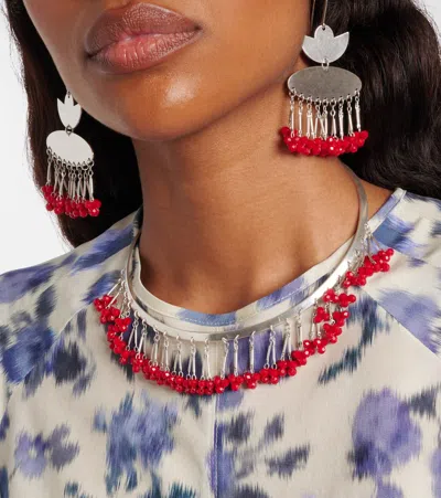 Isabel Marant Beaded Choker In Metallic