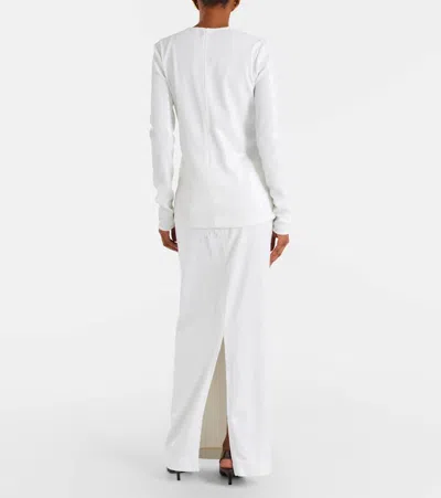 Totême Sequined Maxi Skirt In White