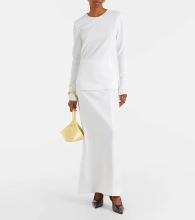 Totême Sequined Maxi Skirt In White