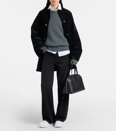 Hogan Rebel Leather Platform Sneakers In White