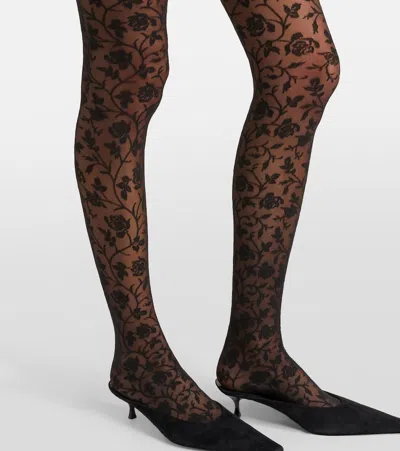 Wolford 20 Floral Tights In Multi
