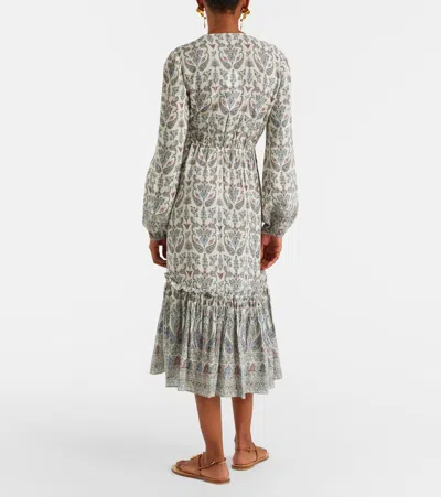 Veronica Beard Vani Tiered Paisley-print Midi Dress In Multi