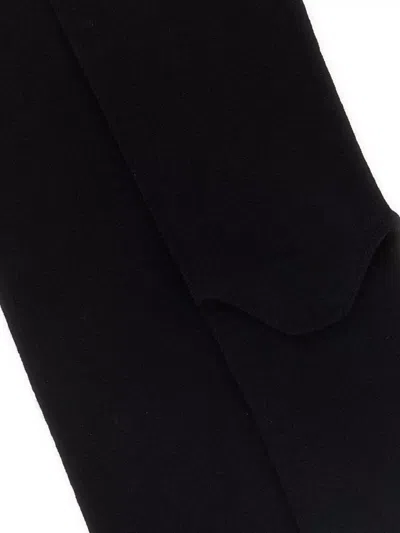 The Row Stretch Viscose Blend Opaque Waistband Collant In Black