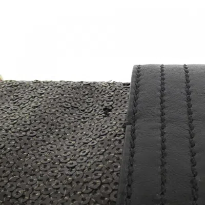 Pre-owned Fendi Black Spangles Leather Shoulder Bag ()