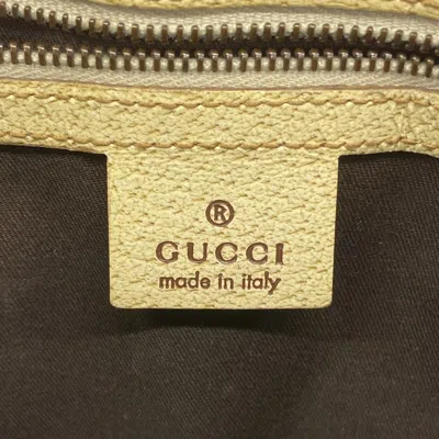 Pre-owned Gucci Beige Ivory Canvas Tote Bag () In Multi