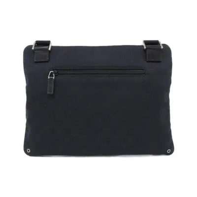 Pre-owned Gucci Black Gg Canvas Shoulder Bag ()