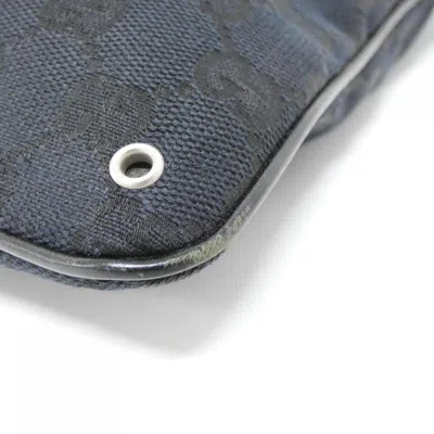 Pre-owned Gucci Black Gg Canvas Shoulder Bag ()