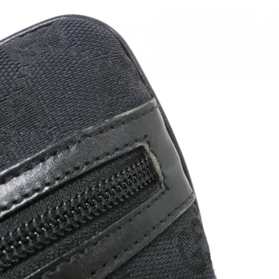 Pre-owned Gucci Black Gg Canvas Shoulder Bag ()