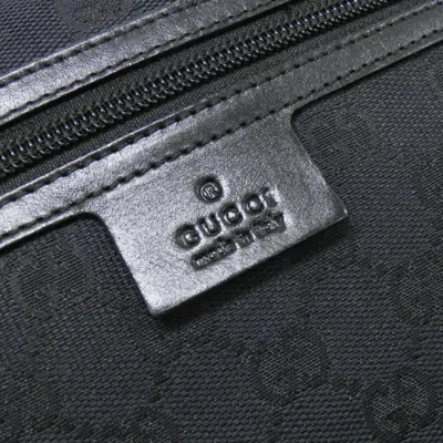 Pre-owned Gucci Black Gg Canvas Shoulder Bag ()