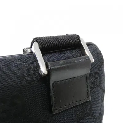 Pre-owned Gucci Black Gg Canvas Shoulder Bag ()