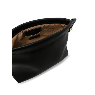 Apc Ninon Black Crossbody Bag With Adjustable Shoulder Strap And Drawstring Closure In Ecoleather Woman In Black