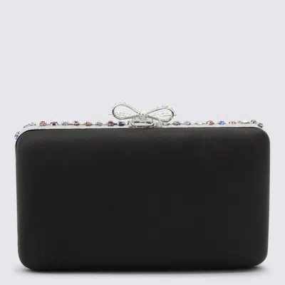 Self-portrait Crystal Embellished Clutch In Multi