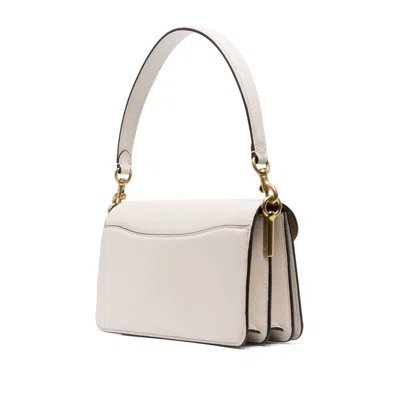 Coach Tabby 26 Leather Shoulder Bag In White