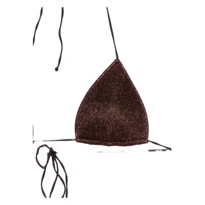 Oseree Triangle Beachwear In Brown