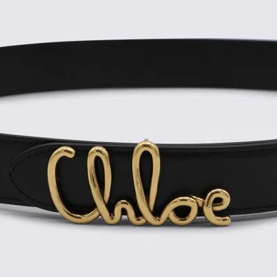 Chloé Belts Blacks And Greys In Black