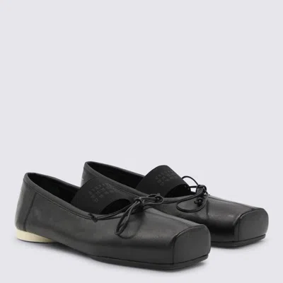 Mm6 Maison Margiela Flat Shoes Blacks And Greys In Black