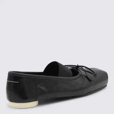 Mm6 Maison Margiela Flat Shoes Blacks And Greys In Black