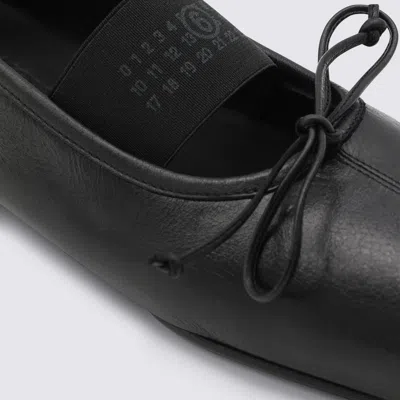 Mm6 Maison Margiela Flat Shoes Blacks And Greys In Black