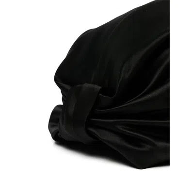 Jennifer Behr Sasha Knotted Hair Wrap In Black