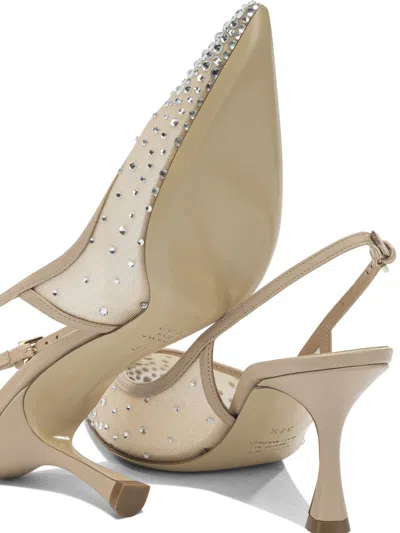 Ninalilou 75mm Crystal-embellished Slingback Pumps In Neutral