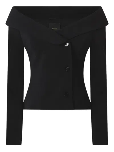 Pinko Jackets Blacks And Greys In Black