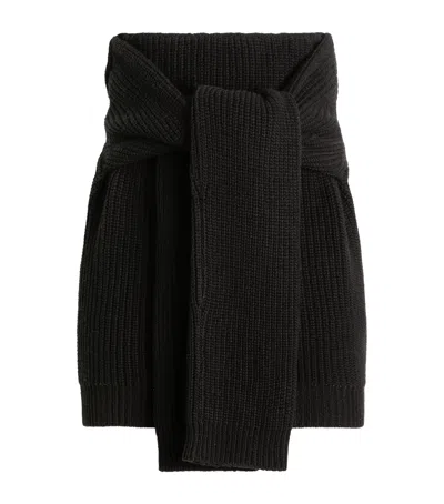 Dolce & Gabbana Virgin Wool Mini Skirt In Black
